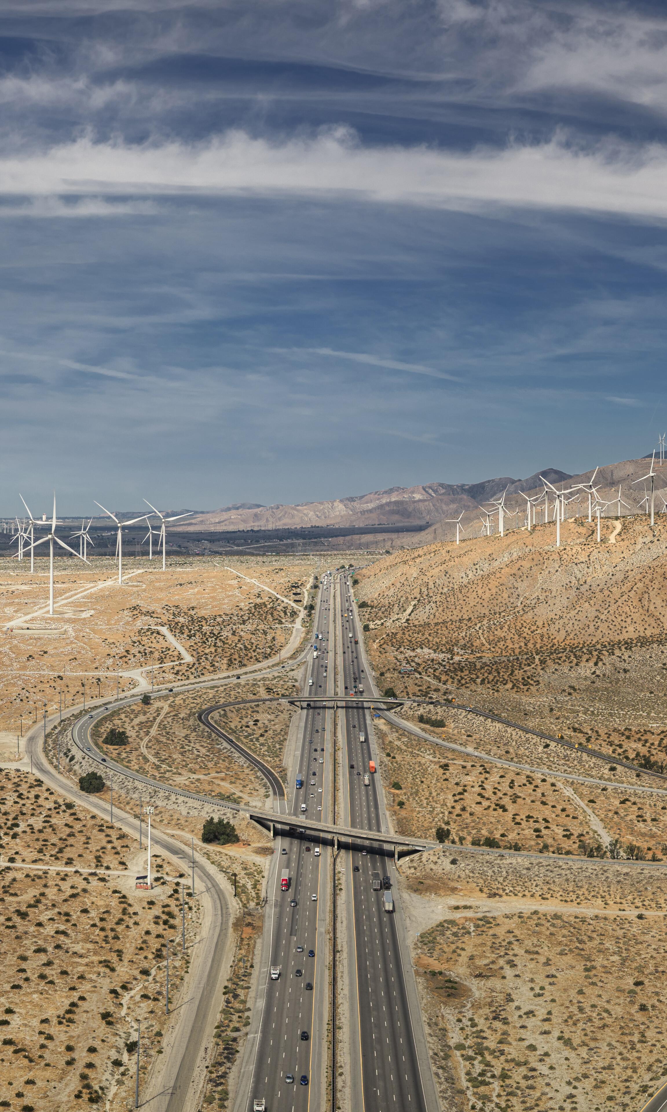 Large-scale renewable energy development in California