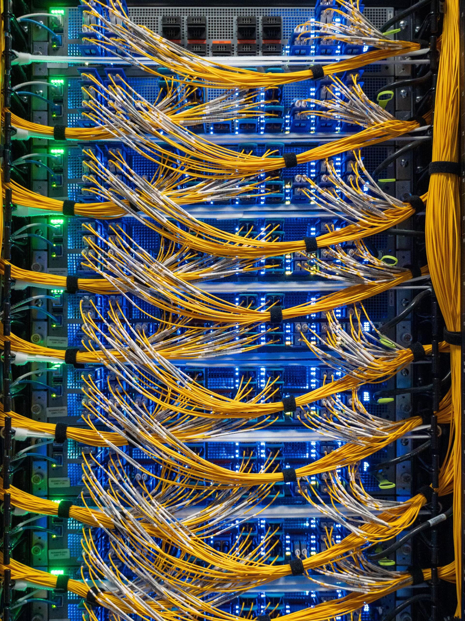 AI data center interior